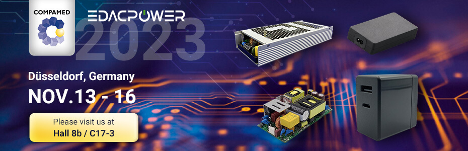 EDACPOWER Introduces Brand-New Medical GaN Powers at 2023 COMPAMED