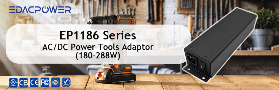 New Product: 288W Peak Output AC/DC Power Tools Adaptor- EP1186 Series